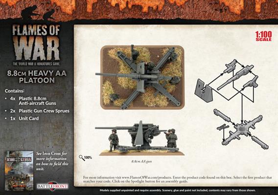 Flames of War: German 8.8cm Heavy AA Platoon (Mid War) (ONLINE ORDER ONLY)