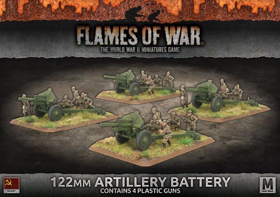 Flames of War: Soviet 122mm Artillery Battery (Mid War) (ONLINE ORDER ONLY)