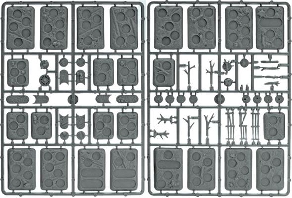 Flames of War: Soviet Plastic Bases - Rural (ONLINE ORDER ONLY)