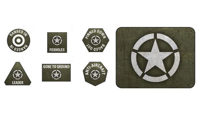 Flames of War: American Tokens and Objectives (ONLINE ORDER ONLY)