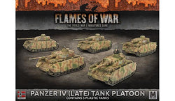 Flames of War: German Panzer IV (Late) Tank Platoon (Mid War) (ONLINE ORDER ONLY)