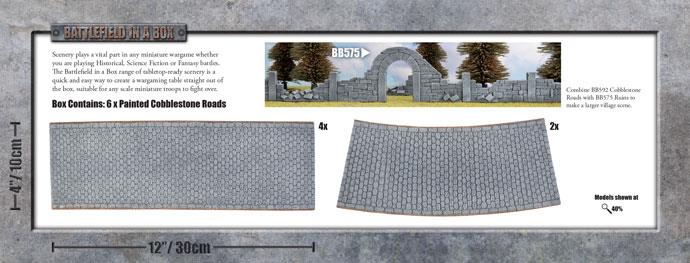Battlefield in a Box: Wartorn Village - Cobblestone Road (ONLINE ORDER ONLY)