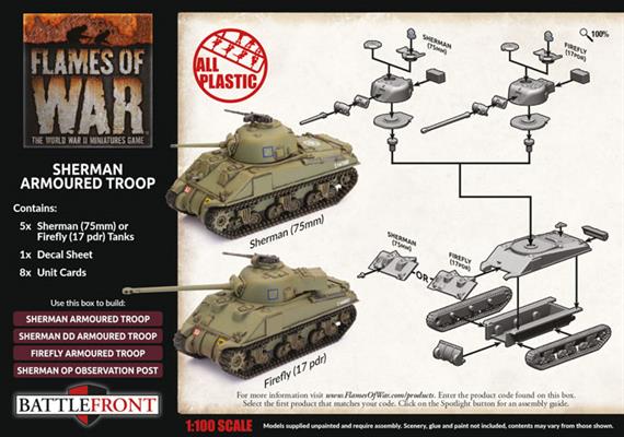 Flames of War: British Sherman Armoured Troop (Late War) (ONLINE ORDER ONLY)