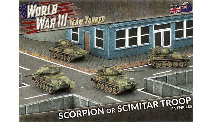 Team Yankee: British - Scorpion or Scimitar Troop (ONLINE ORDER ONLY)
