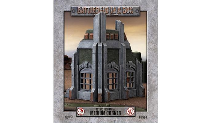 Battlefield in a Box: Gothic Industrial - Medium Corner (ONLINE ORDER ONLY)