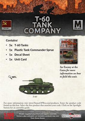 Flames of War: Soviet T-60 Tank Company (Mid War) (ONLINE ORDER ONLY)