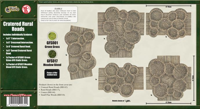 Flames of War: Cratered Rural Roads (ONLINE ORDER ONLY)