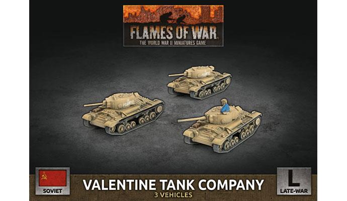 Flames of War: Soviet Valentine Tank Company (Late War) (ONLINE ORDER ONLY)