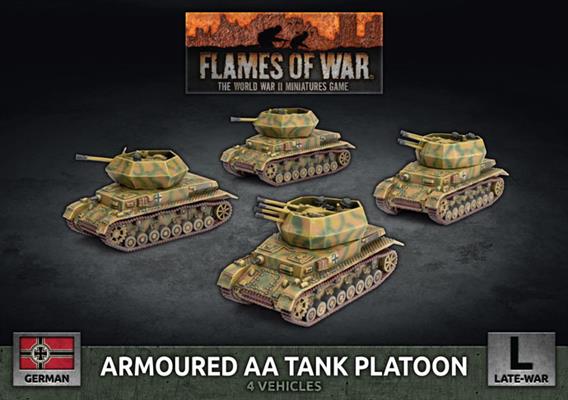Flames of War: German Armoured AA Tank Platoon (Late War) (ONLINE ORDER ONLY)