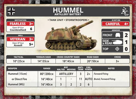 Flames of War: German Hummel Artillery Battery (Mid War) (ONLINE ORDER ONLY)