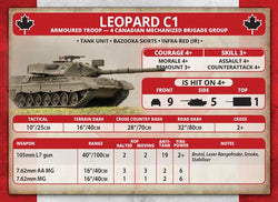 Team Yankee: NATO Leopard 1 Tank Platoon (ONLINE ORDER ONLY)