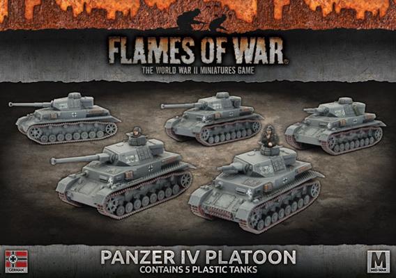 Flames of War: German Panzer IV Platoon (Mid War) (ONLINE ORDER ONLY)