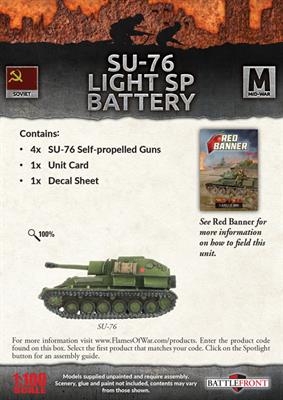 Flames of War: Soviet SU-76 Light SP Battery (Mid War) (ONLINE ORDER ONLY)