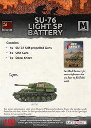 Flames of War: Soviet SU-76 Light SP Battery (Mid War) (ONLINE ORDER ONLY)