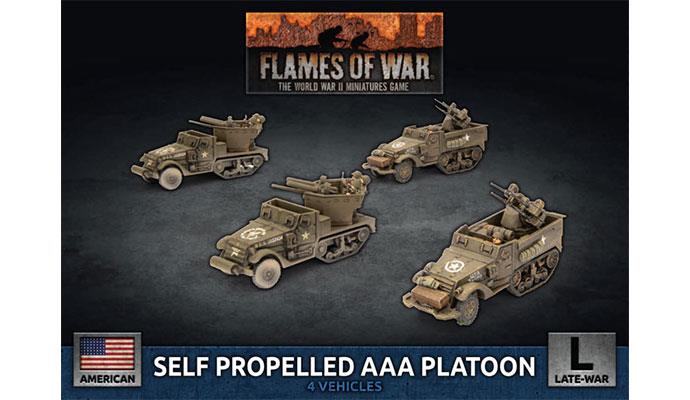 Flames of War: American Self Propelled M15/M16 GMC AAA Platoon (Late War) (ONLINE ORDER ONLY)
