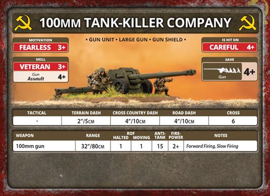 Flames of War: Soviet 100mm Heavy Tank-Killer Company (Late War) (ONLINE ORDER ONLY)