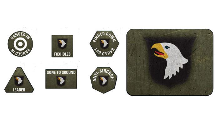 Flames of War: American 101st Airborne Division Tokens and Objectives (ONLINE ORDER ONLY)