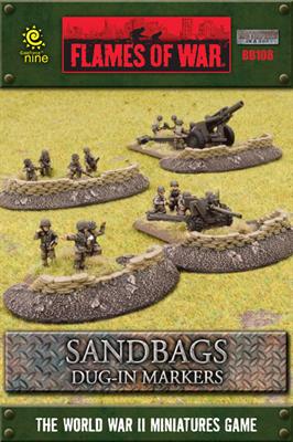 Flames of War: Sandbags - Dug In Markers (ONLINE ORDER ONLY)
