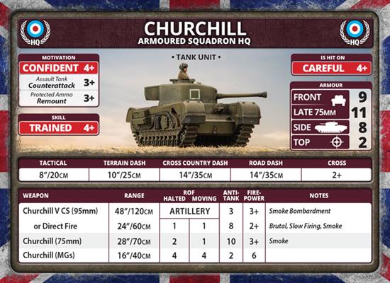 Flames of War: British Churchill Armoured Troop (Late War) (ONLINE ORDER ONLY)