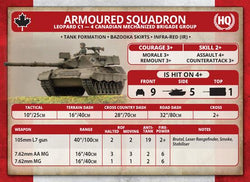 Team Yankee: NATO Leopard 1 Tank Platoon (ONLINE ORDER ONLY)