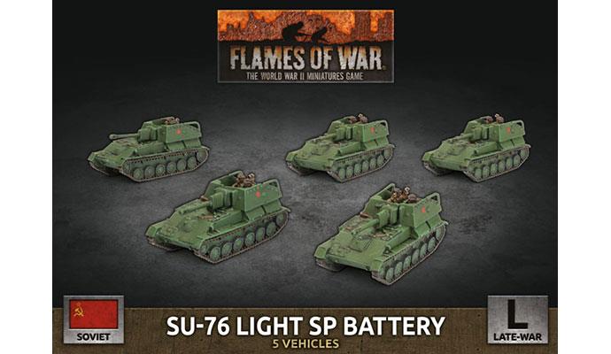Flames of War: Soviet SU-76 Light SP Battery (Late War) (ONLINE ORDER ONLY)