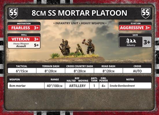 Flames of War: German 8cm SS Mortar Platoon (Late War) (ONLINE ORDER ONLY)