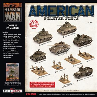 Flames of War: American US Combat Command Army Deal (Late War) (ONLINE ORDER ONLY)