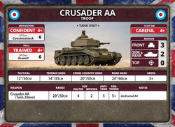 Flames of War: British Crusader AA Troop (Late War) (ONLINE ORDER ONLY)