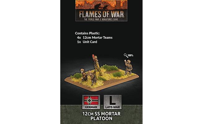 Flames of War: German 12cm SS Mortar Platoon (Late War) (ONLINE ORDER ONLY)