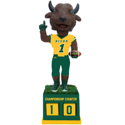 Thundar North Dakota State Bison Mascot 2024 FCS Football National Champions Bobbleheads (Presale) (ONLINE ORDER ONLY)