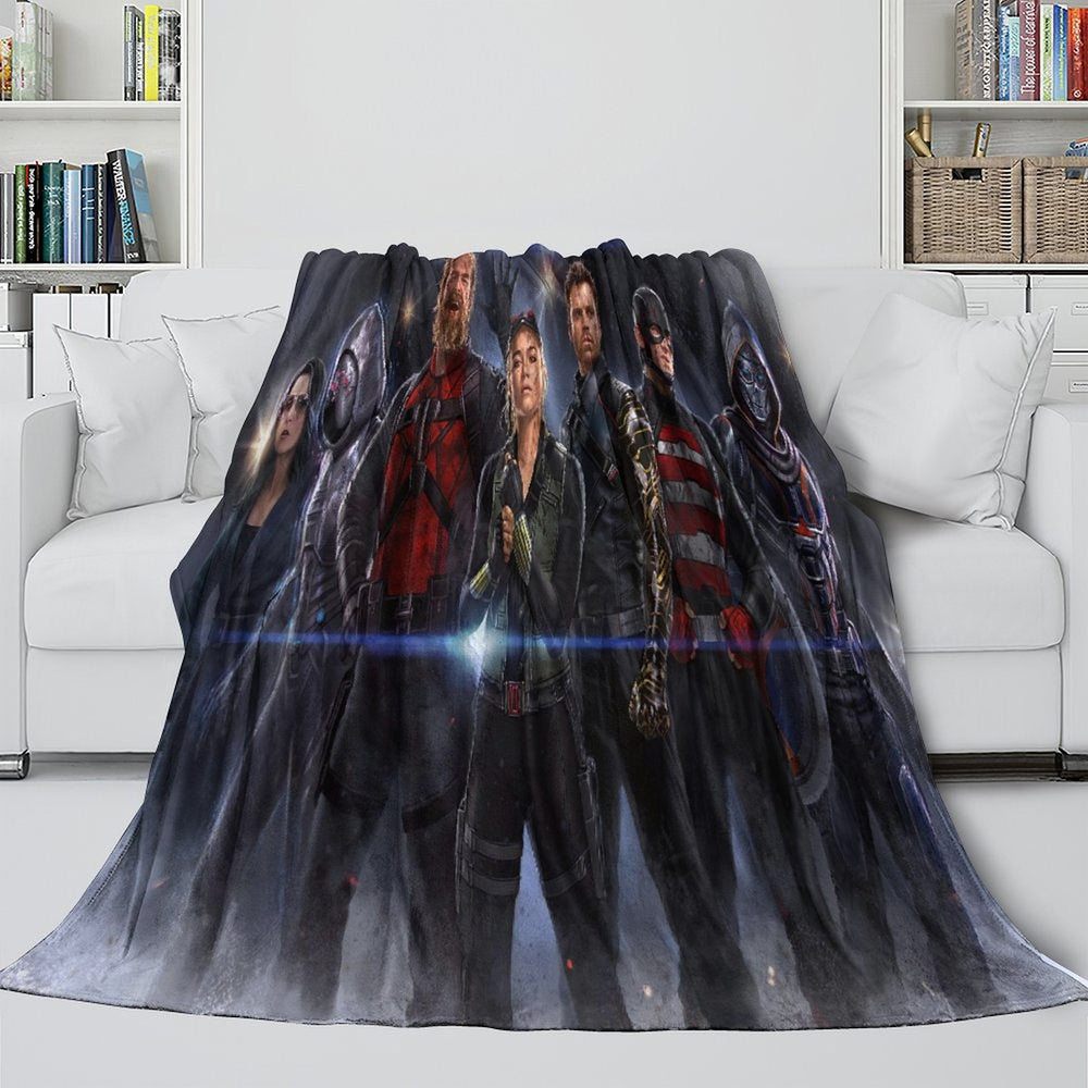 Thunderbolts Pattern Blanket Flannel Throw Room Decoration (Online Order Only)