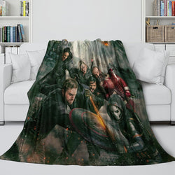 Thunderbolts Pattern Blanket Flannel Throw Room Decoration (Online Order Only)