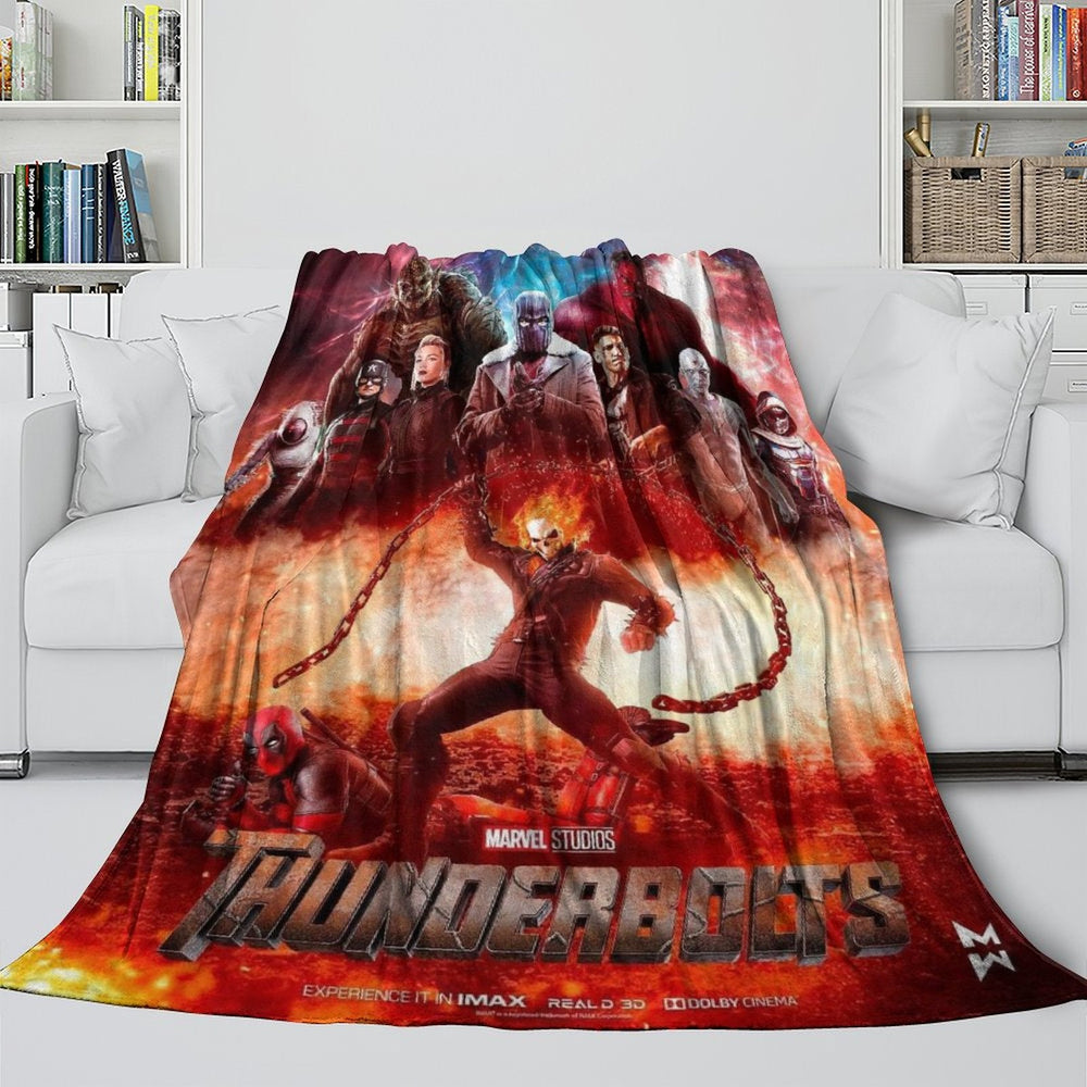Thunderbolts Pattern Blanket Flannel Throw Room Decoration (Online Order Only)