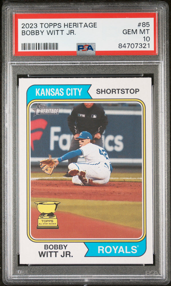 2023 TOPPS HERITAGE BOBBY WITT JR.  #85 - PSA 10 (Online Order Only)