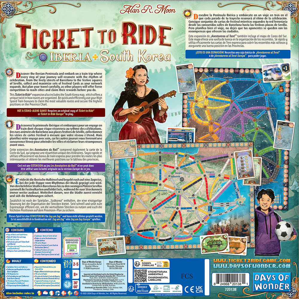 Ticket to Ride: Iberia & South Korea (ONLINE ORDER ONLY)