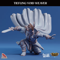 3D Printed Sordane Publishing Arcane Minis Tiefling Void Weaver Swindler's Luck Part Two 28 32mm D&D (Online Only)