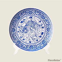 Tiger of Fortune Plate 124 Piece 3D Plastic Jigsaw Puzzle PieceRelax