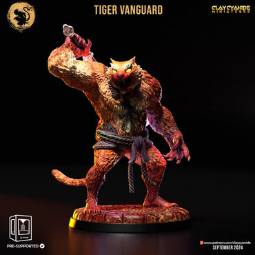 3D Printed Clay Cyanide Tiger Vanguard Black Myth - Wukong Set 28 32 mm D&D (Online Only)