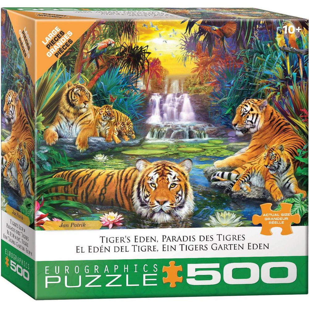 Tiger's Eden 500 Piece Jigsaw Puzzle Eurographics (ONLINE ORDER ONLY)