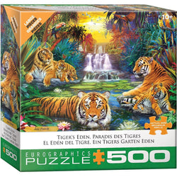 Tiger's Eden 500 Piece Jigsaw Puzzle Eurographics (ONLINE ORDER ONLY)