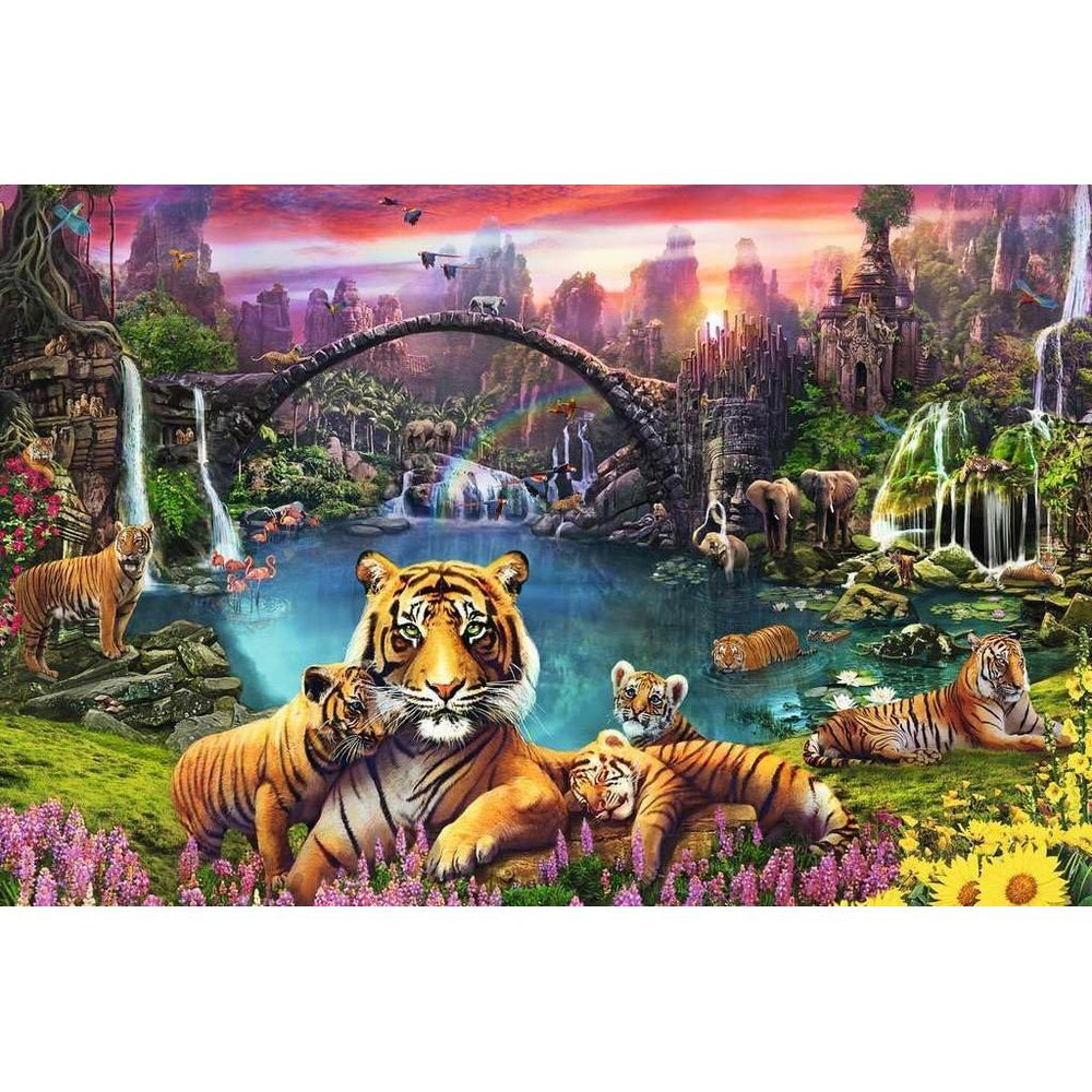 Tigers in Paradise 3000 Piece Jigsaw Puzzle Ravensburger (ONLINE ORDER ONLY)