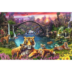 Tigers in Paradise 3000 Piece Jigsaw Puzzle Ravensburger (ONLINE ORDER ONLY)