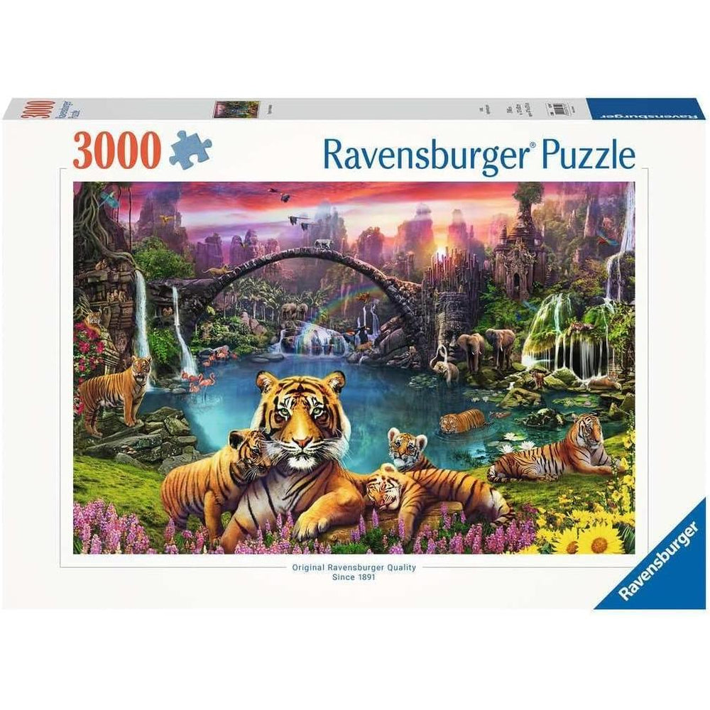 Tigers in Paradise 3000 Piece Jigsaw Puzzle Ravensburger (ONLINE ORDER ONLY)