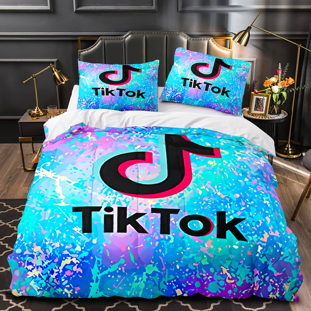 Tiktok Bedding Set Tik Tok Quilt Duvet Covers Without Filler (Online Order Only)