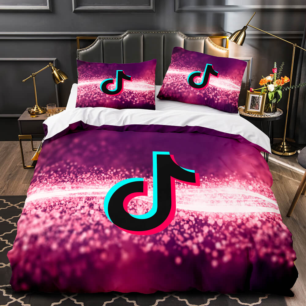 Tiktok Pattern Bedding Sets Tik Tok Quilt Duvet Without Filler (Online Order Only)
