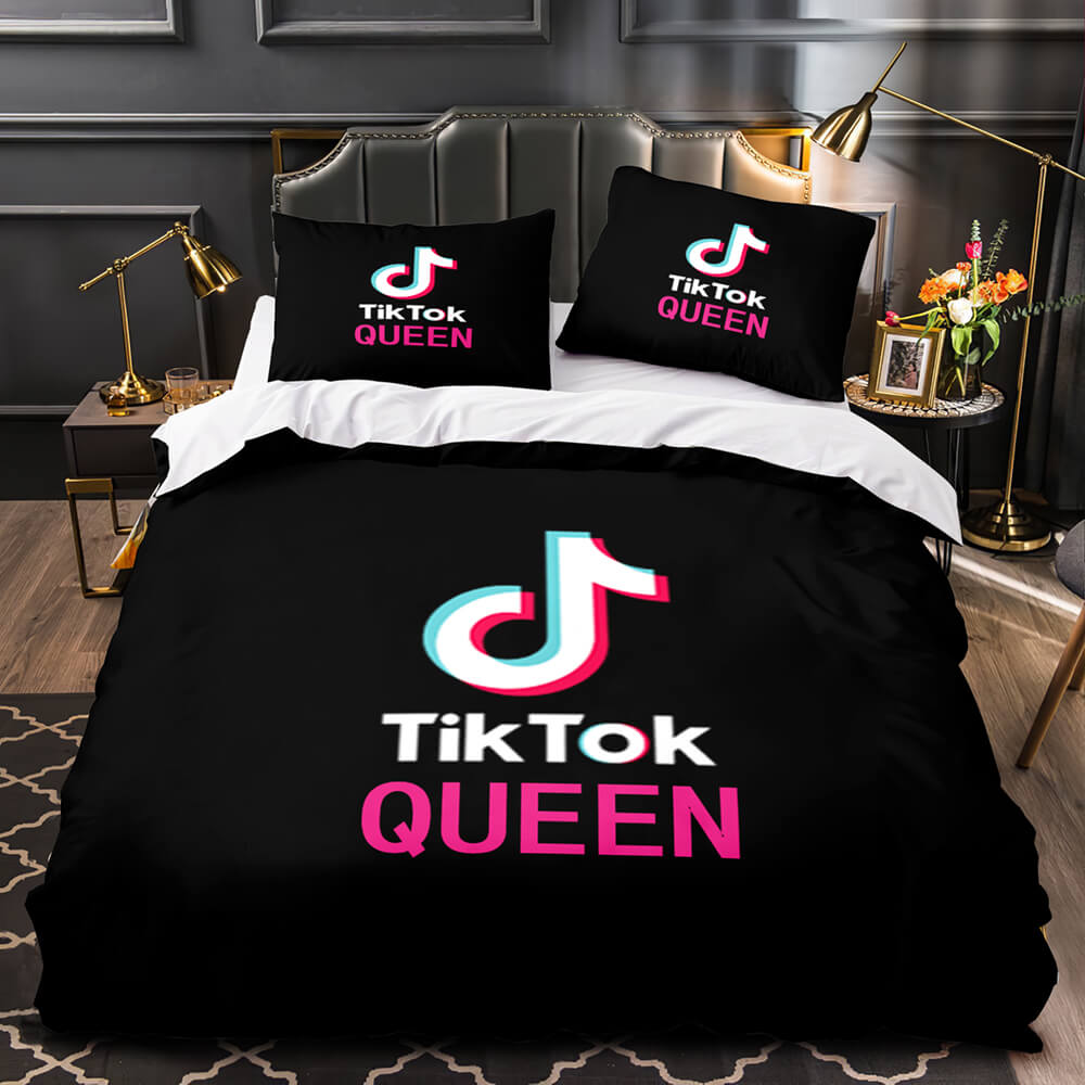 Tiktok Pattern Bedding Sets Tik Tok Quilt Duvet Without Filler (Online Order Only)