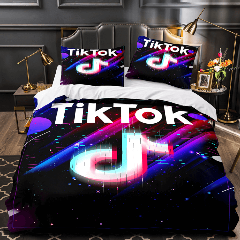 Tiktok Pattern Bedding Sets Tik Tok Quilt Duvet Without Filler (Online Order Only)