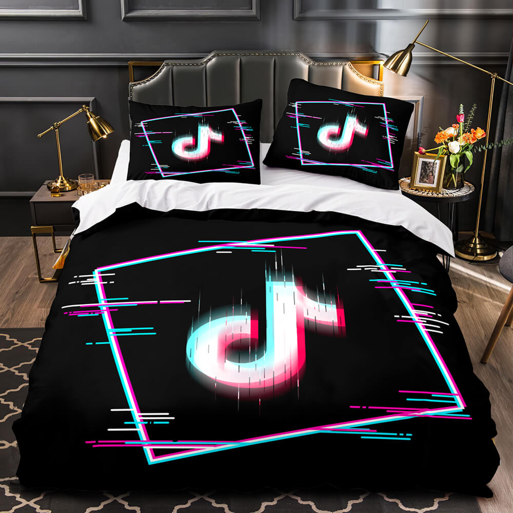 Tiktok Pattern Bedding Sets Tik Tok Quilt Duvet Without Filler (Online Order Only)