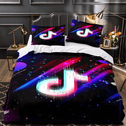 Tiktok Pattern Bedding Sets Tik Tok Quilt Duvet Without Filler (Online Order Only)