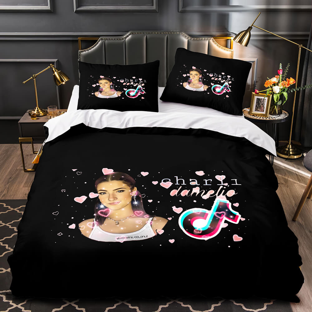 Tiktok Pattern Bedding Sets Tik Tok Quilt Duvet Without Filler (Online Order Only)